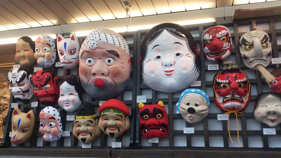 máscaras japonesas