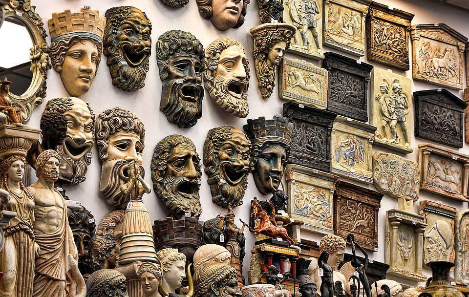 Máscaras de Teatro de la Antigua Grecia
